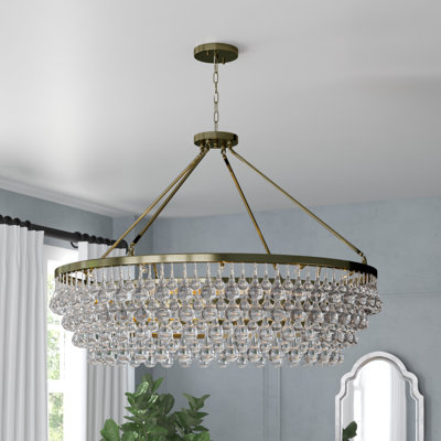 Roesler 5 Light Shaded Drum Chandelier Roesler 5 Light Shaded Drum Chandelier